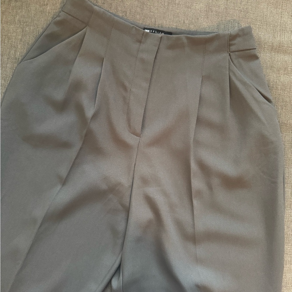 ASOS Gray Pleated Pant for Work